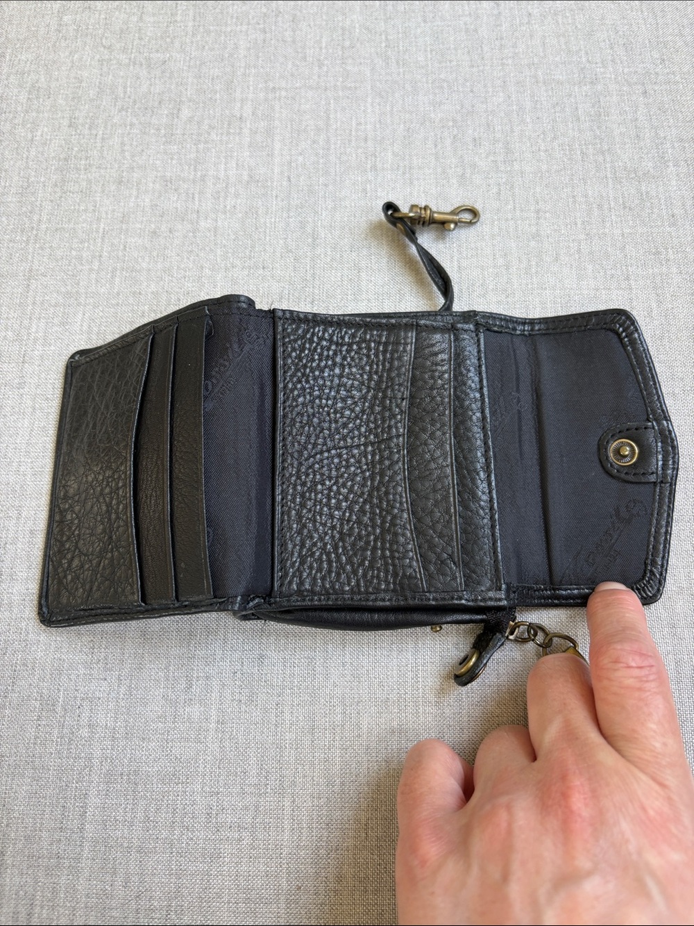 Fossil Black Leather Wristlet Wallet - Picture 4 of 5
